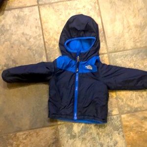 North face reversible winter jacket